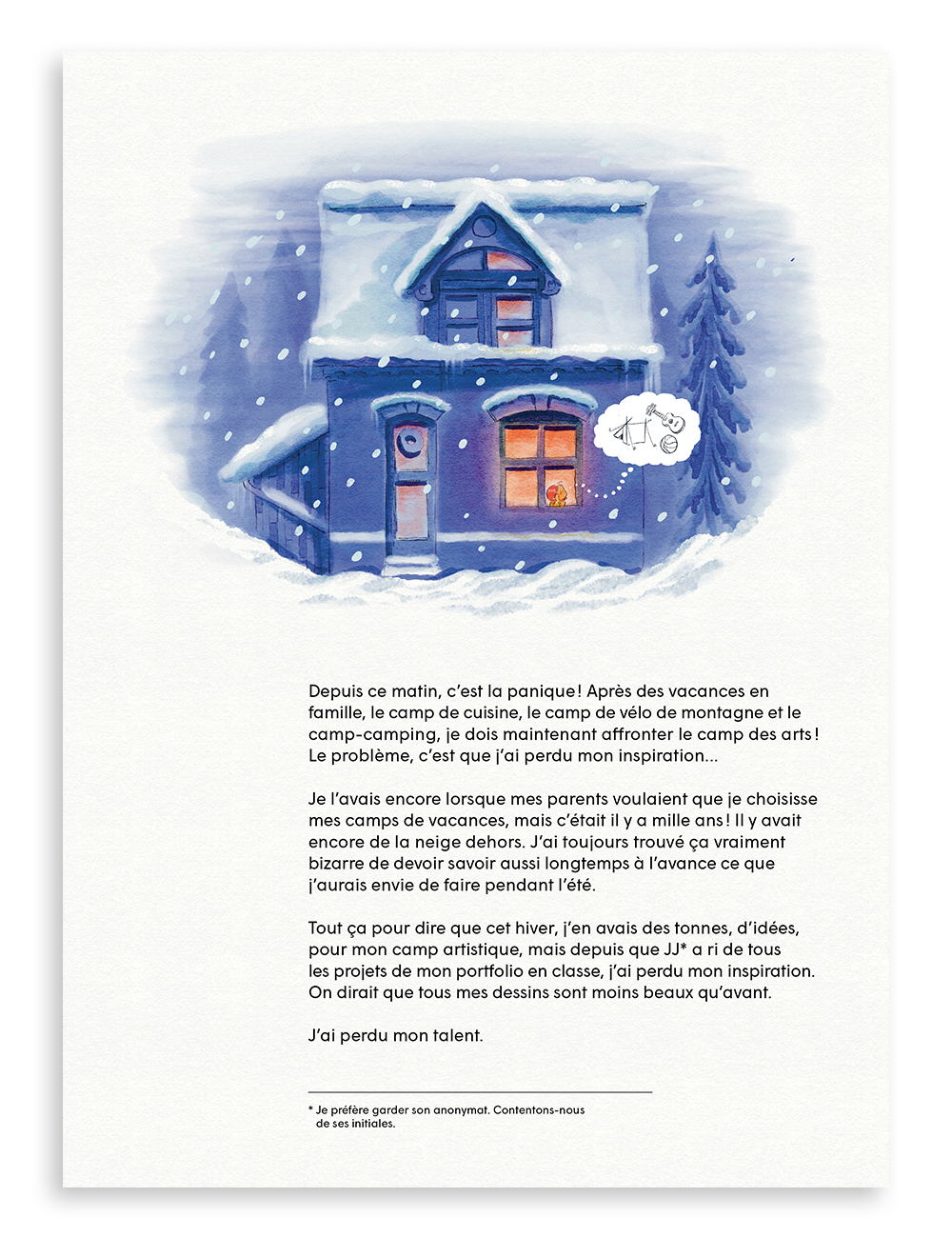 Numéro 6, Le bleuet