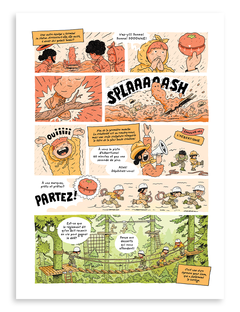 Bande dessinée de Véronique Boisjoly (texte) et Romain Blais (illustrations), magazine Miam no 14 sur la tomate